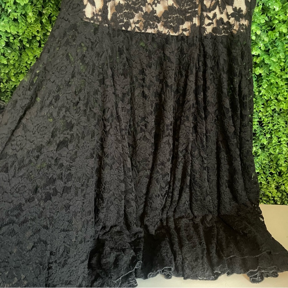Marciano Women's Large Black Lace Maxi Mermaid Skirt - Picture 10 of 16
